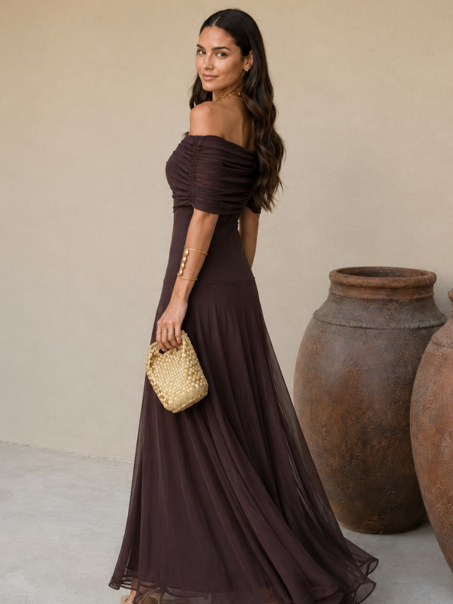 Vestido Toledo Marrón