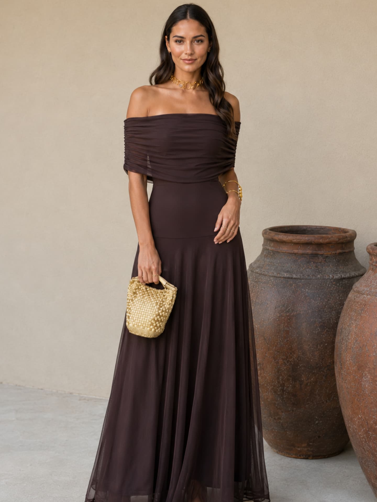 Vestido Toledo Marrón