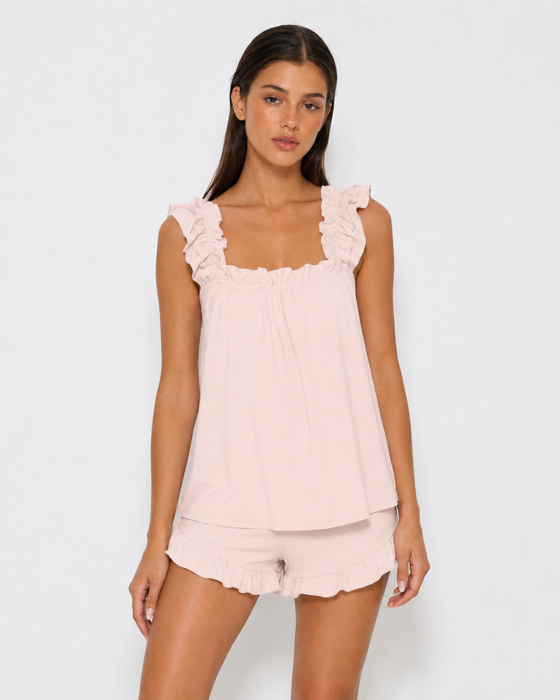 ALMA - Conjunto de Pijama con Volantes y Short