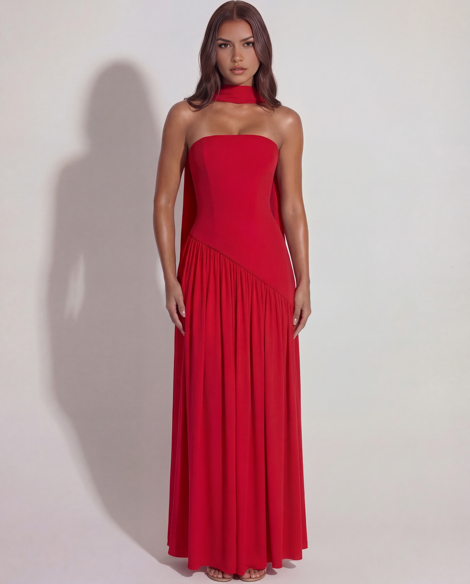 Duquesa | Vestido Medianoche - Rojo L