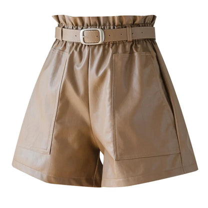 Nerea - Pantalones cortos de cuero