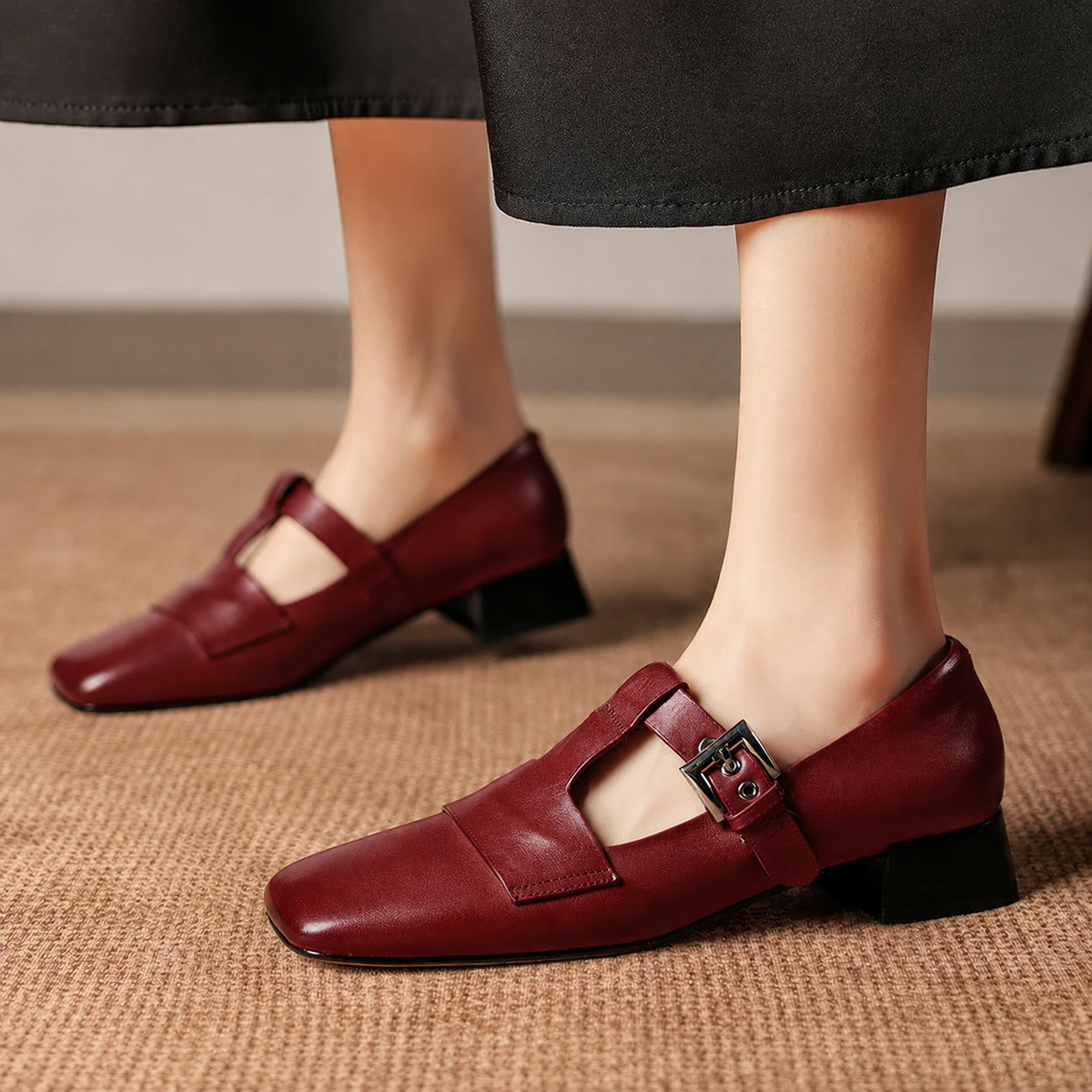 Veyra | Zapatos de Tacón de Piel Genuina