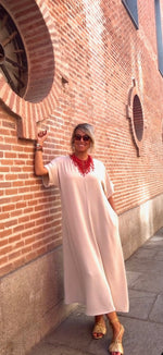 Vestido Telma Beige