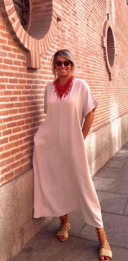Vestido Telma Beige