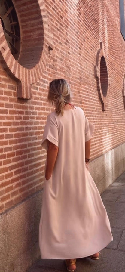 Vestido Telma Beige