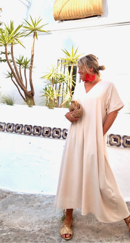 Vestido Telma Beige