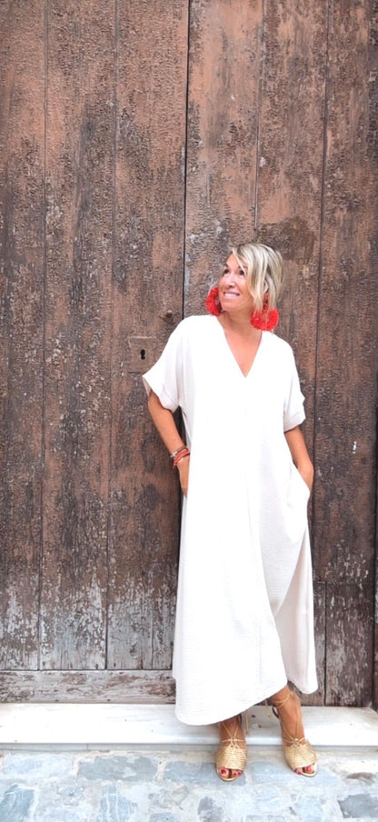 Vestido Telma Beige