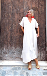 Vestido Telma Beige