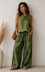 LILI- Conjunto Natural - Comodidad Relajada con Elegancia Artesanal