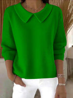 KATIE - Jersey Clásico con Cuello y Corte Relajado