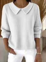 KATIE - Jersey Clásico con Cuello y Corte Relajado