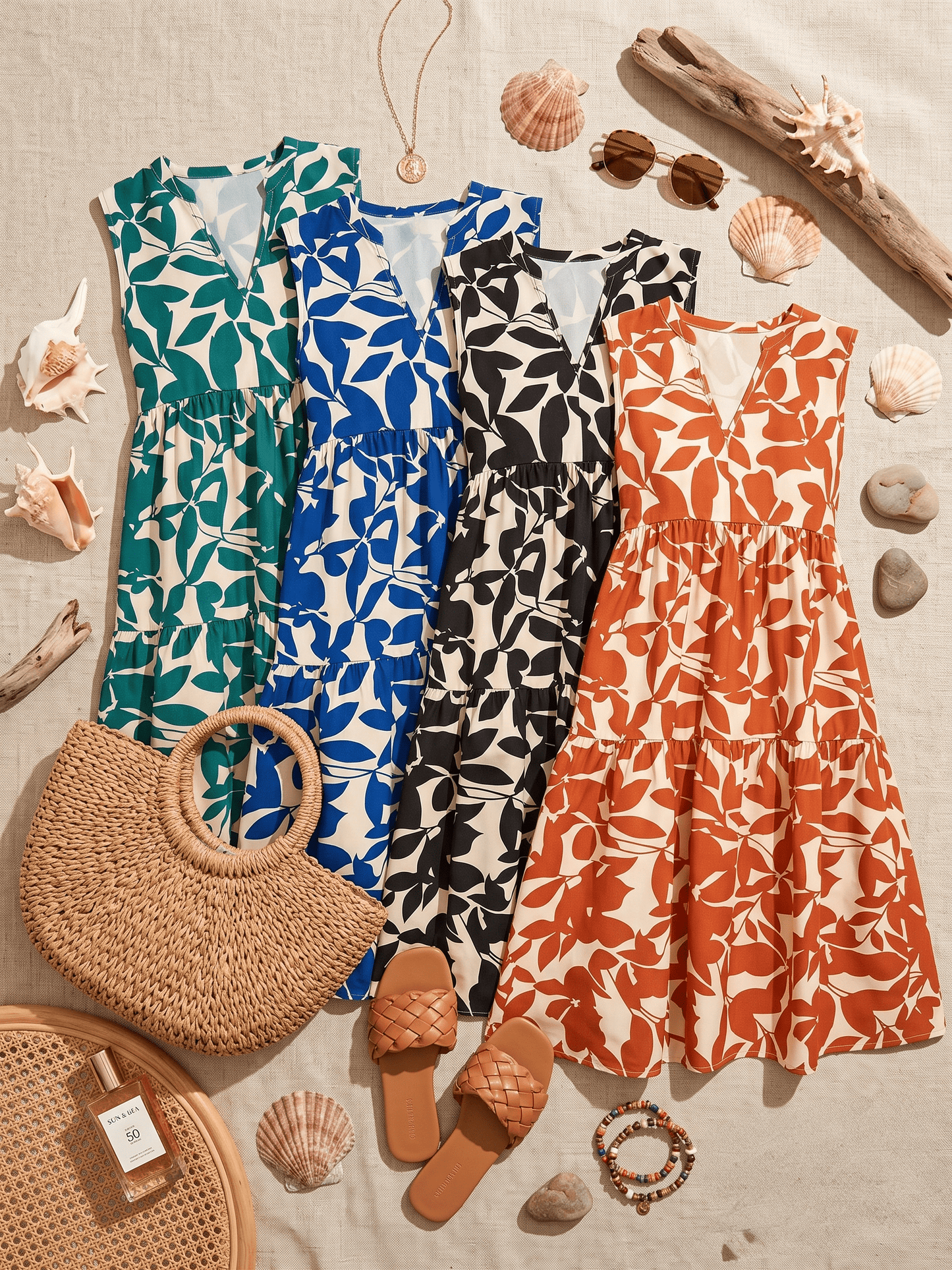 Vestido Flor & Brisa Ibiza - Azul 2XL