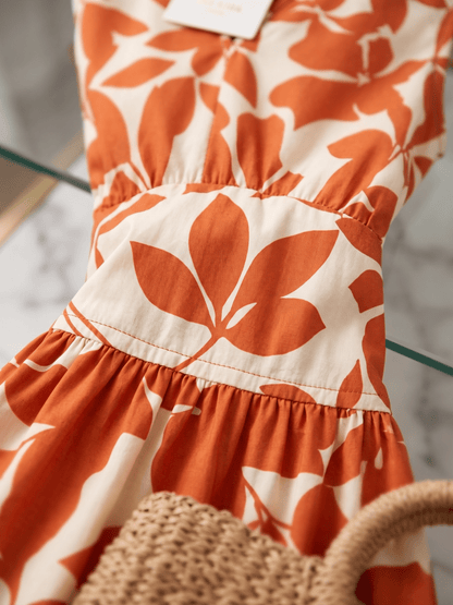 Vestido Flor & Brisa Ibiza - Naranja L