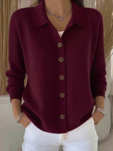 Josefina | Chaqueta de Punto con Cuello y Botones