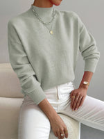 MARILENA - Jersey Elegante de Cuello Alto