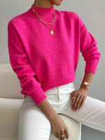 MARILENA - Jersey Elegante de Cuello Alto