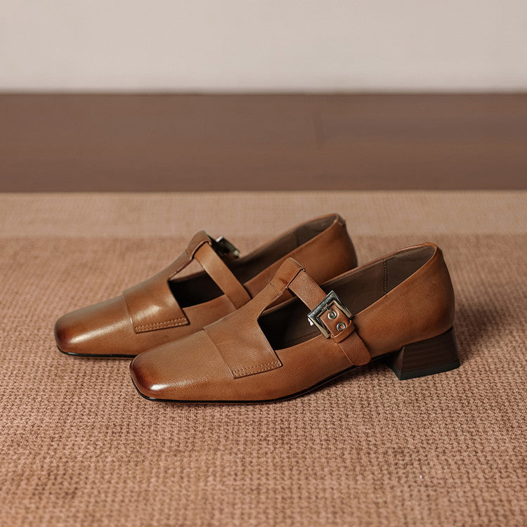 Veyra | Zapatos de Tacón de Piel Genuina