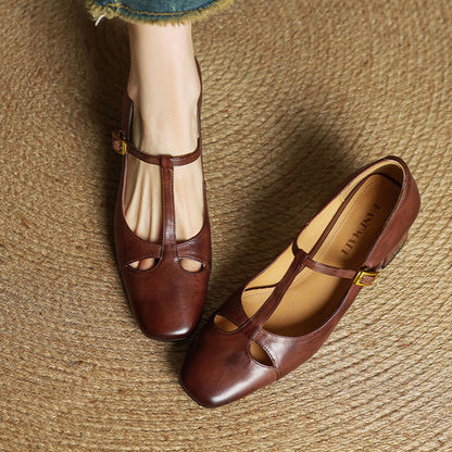 Alysa | Zapatos de Tacón de Piel Genuina
