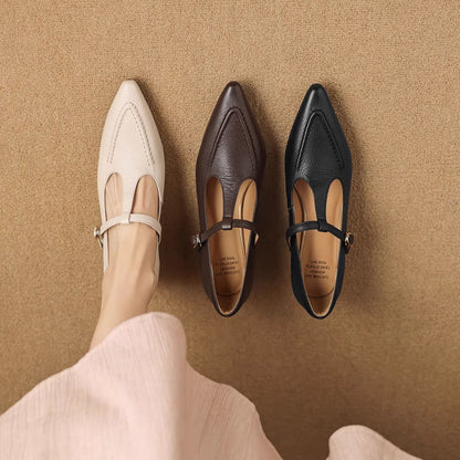 Tirea | Zapatos de Tacón de Piel Genuina