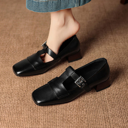 Veyra | Zapatos de Tacón de Piel Genuina