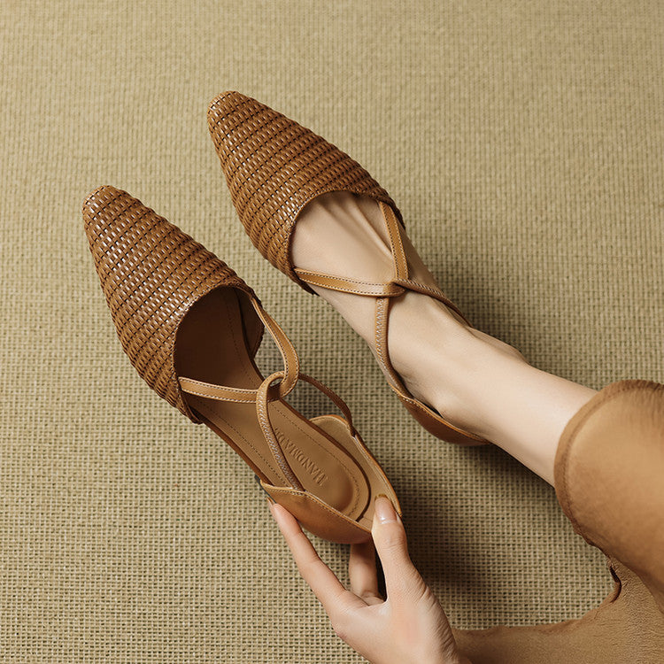 Dona | Zapatos de Tacón de Piel Genuina