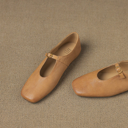 Elspeth | Bailarina Mary Jane de Corte Alto