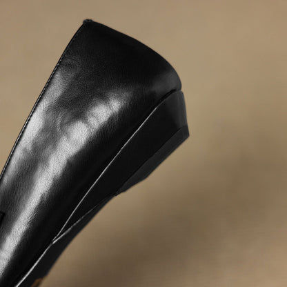 Ceyla | Bailarina Mary Jane de Doble Tira con Detalle Brogue