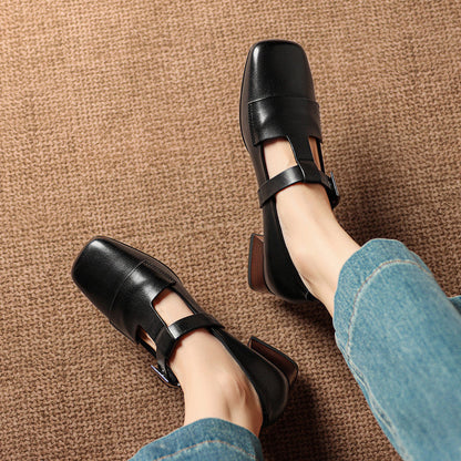 Veyra | Zapatos de Tacón de Piel Genuina