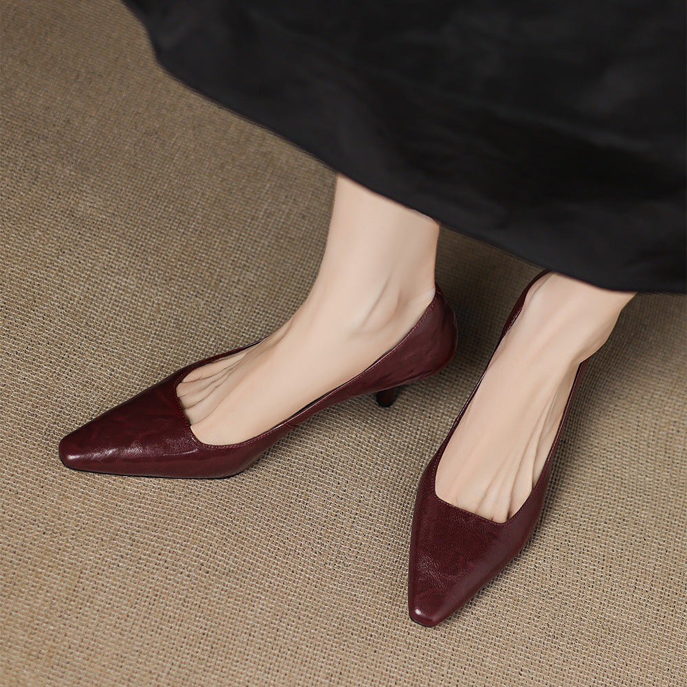Zala | Zapatos de Tacón de Piel Genuina