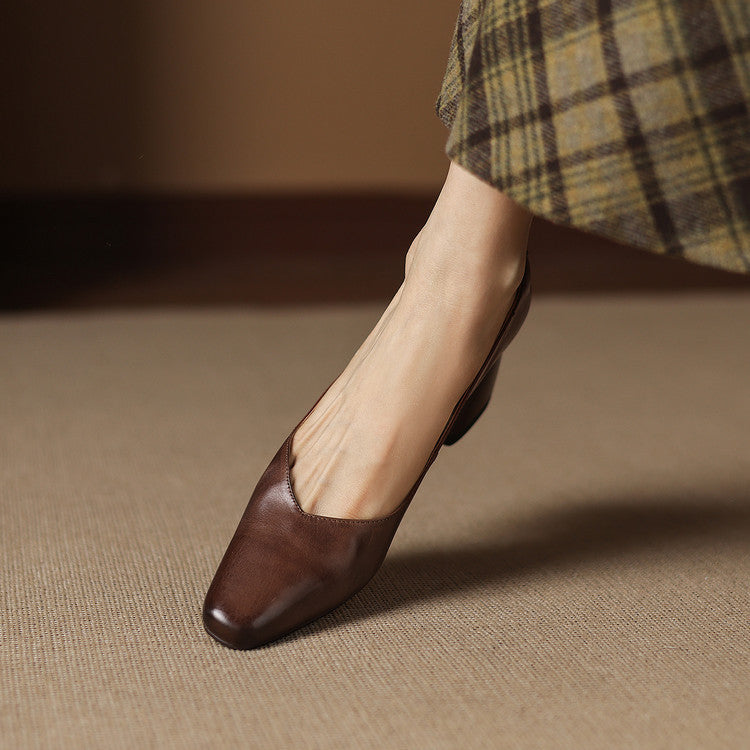 Zila | Zapatos de Tacón de Piel Genuina