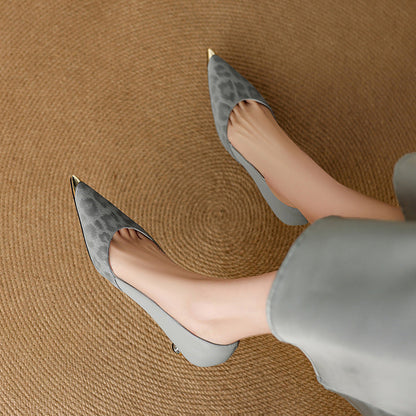 Clair | Zapatos de Tacón de Piel Genuina
