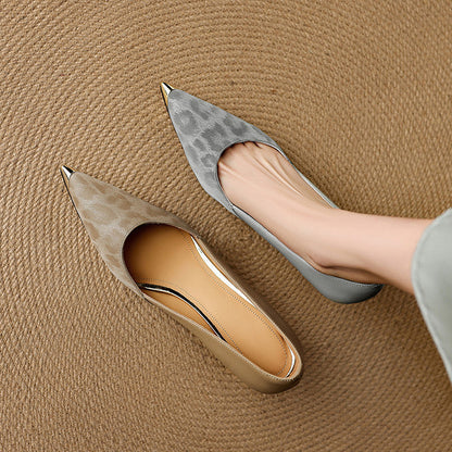 Clair | Zapatos de Tacón de Piel Genuina