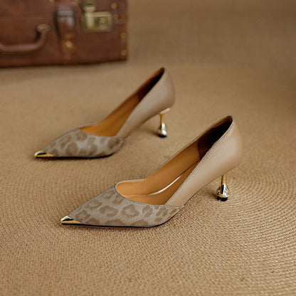 Clair | Zapatos de Tacón de Piel Genuina