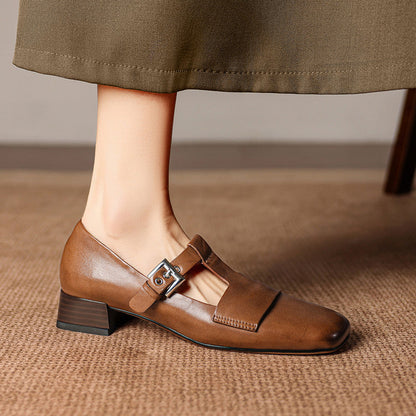 Veyra | Zapatos de Tacón de Piel Genuina