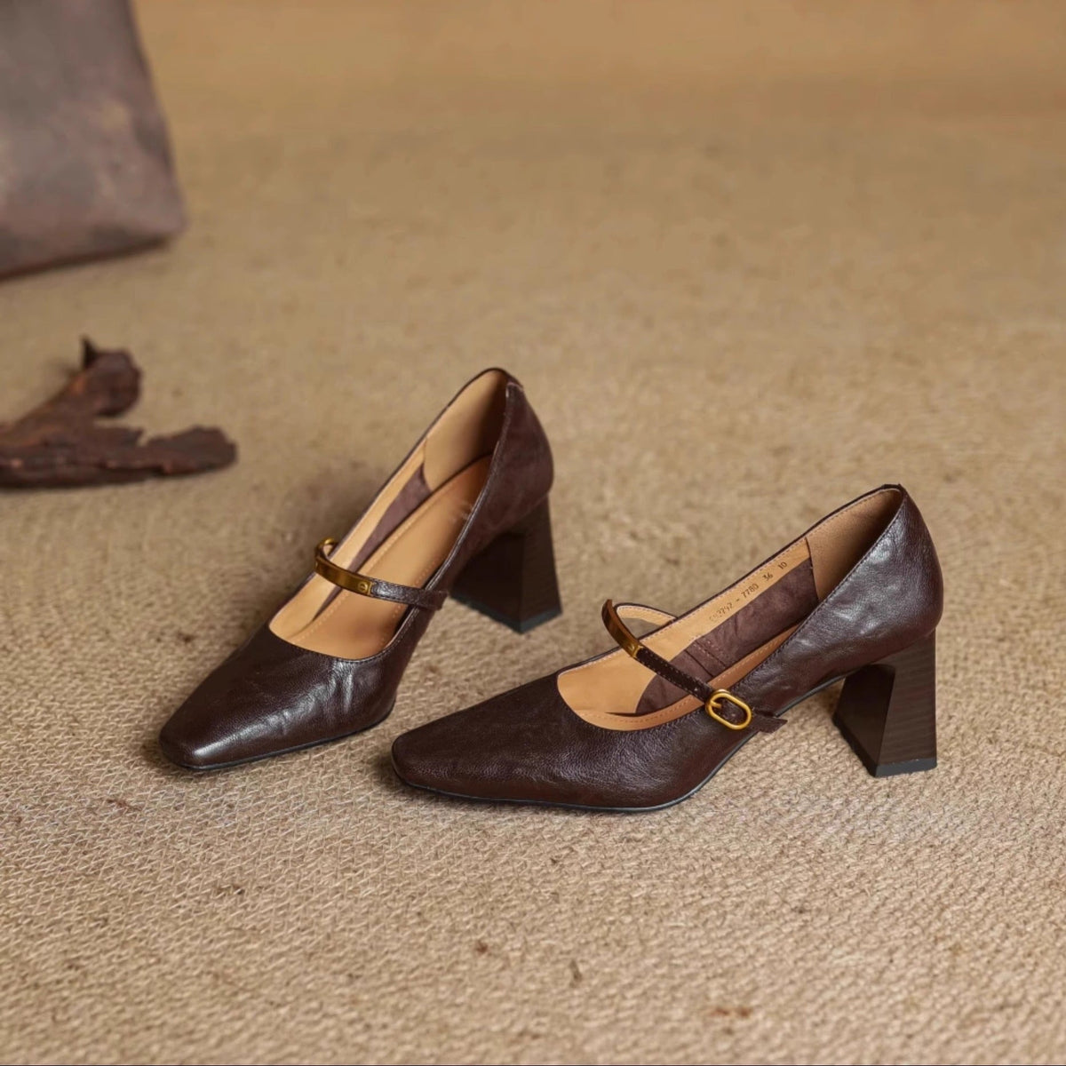 Maela | Zapatos de Tacón de Piel Genuina