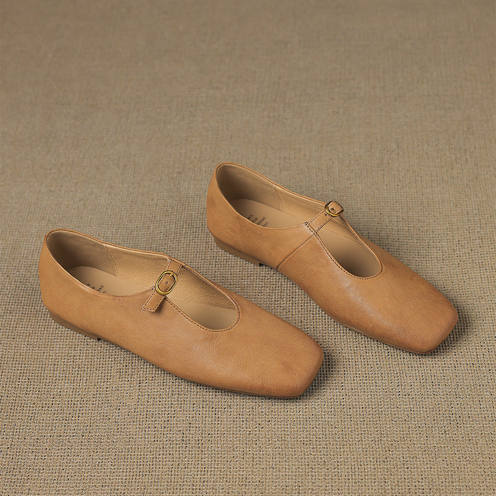 Elspeth | Bailarina Mary Jane de Corte Alto