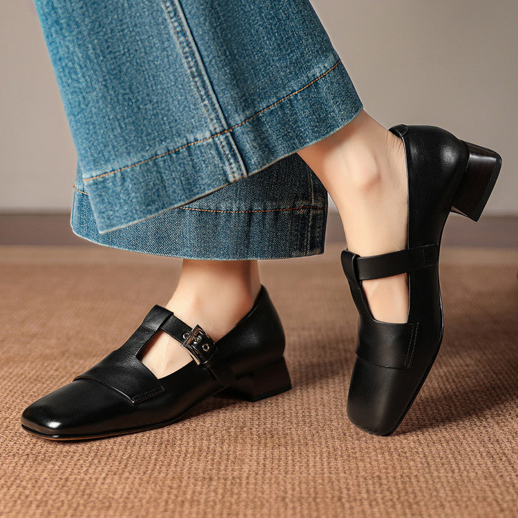 Veyra | Zapatos de Tacón de Piel Genuina