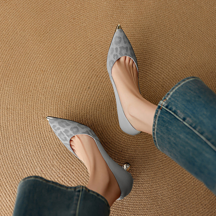 Clair | Zapatos de Tacón de Piel Genuina