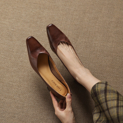 Zila | Zapatos de Tacón de Piel Genuina