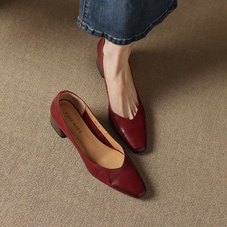 Zila | Zapatos de Tacón de Piel Genuina