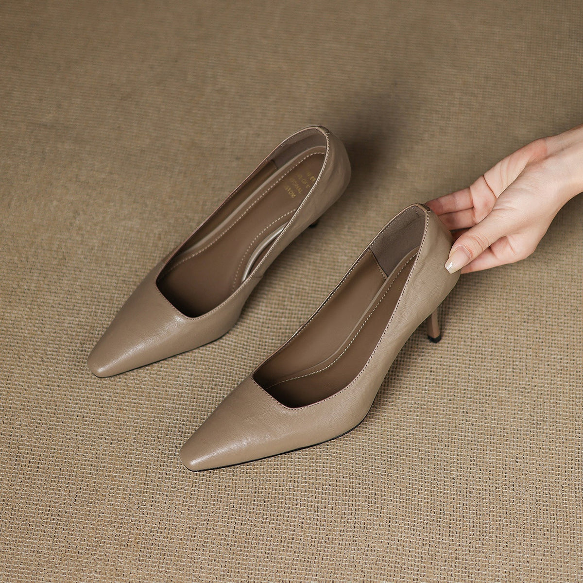 Zala | Zapatos de Tacón de Piel Genuina