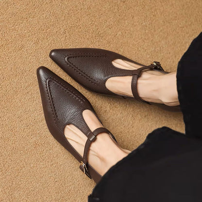 Tirea | Zapatos de Tacón de Piel Genuina