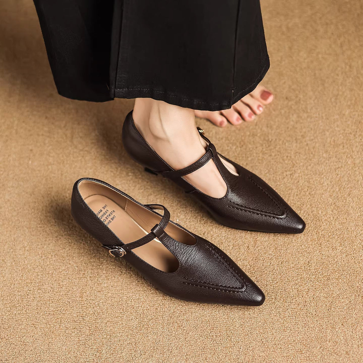 Tirea | Zapatos de Tacón de Piel Genuina