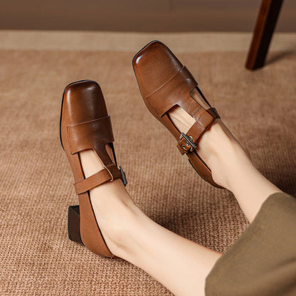 Veyra | Zapatos de Tacón de Piel Genuina