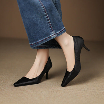 Zala | Zapatos de Tacón de Piel Genuina