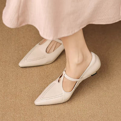 Tirea | Zapatos de Tacón de Piel Genuina