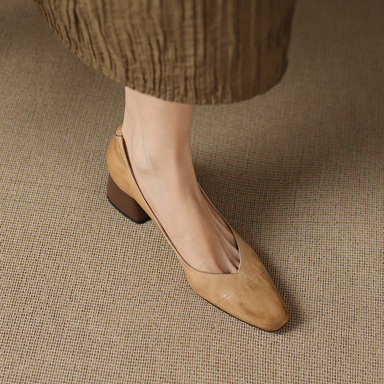 Zila | Zapatos de Tacón de Piel Genuina