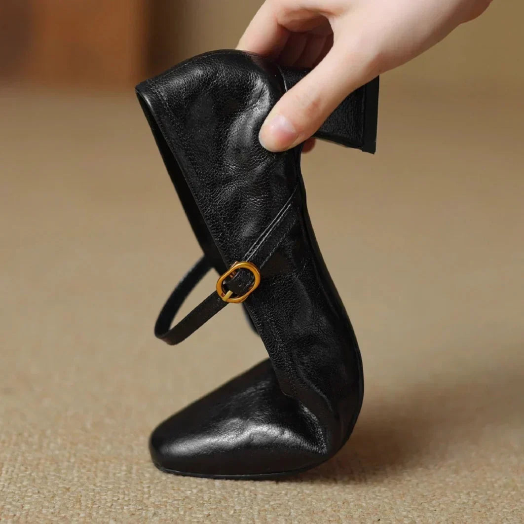 Bella | Zapatos de Tacón de Piel Genuina