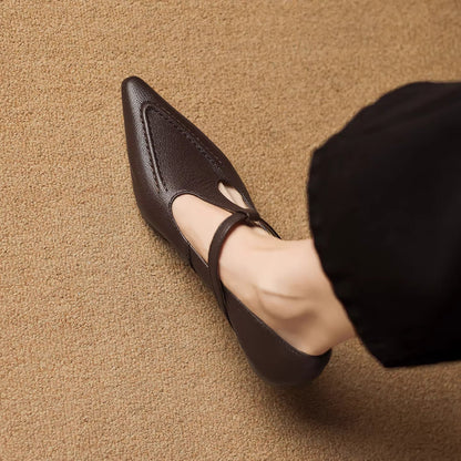 Tirea | Zapatos de Tacón de Piel Genuina