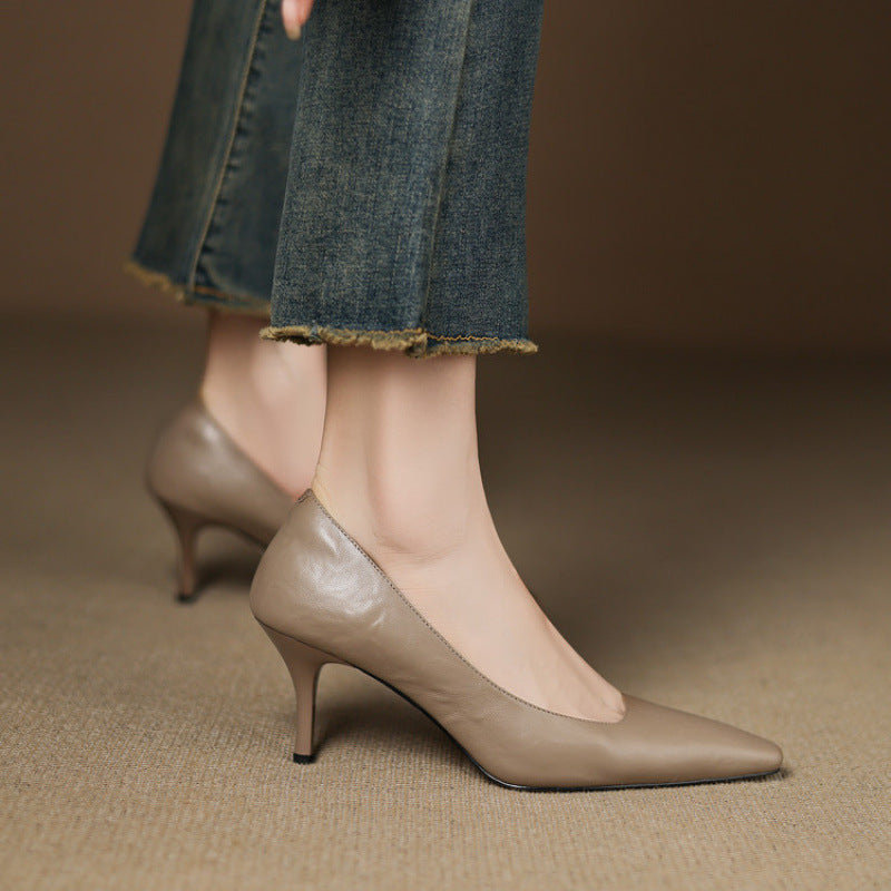 Zala | Zapatos de Tacón de Piel Genuina